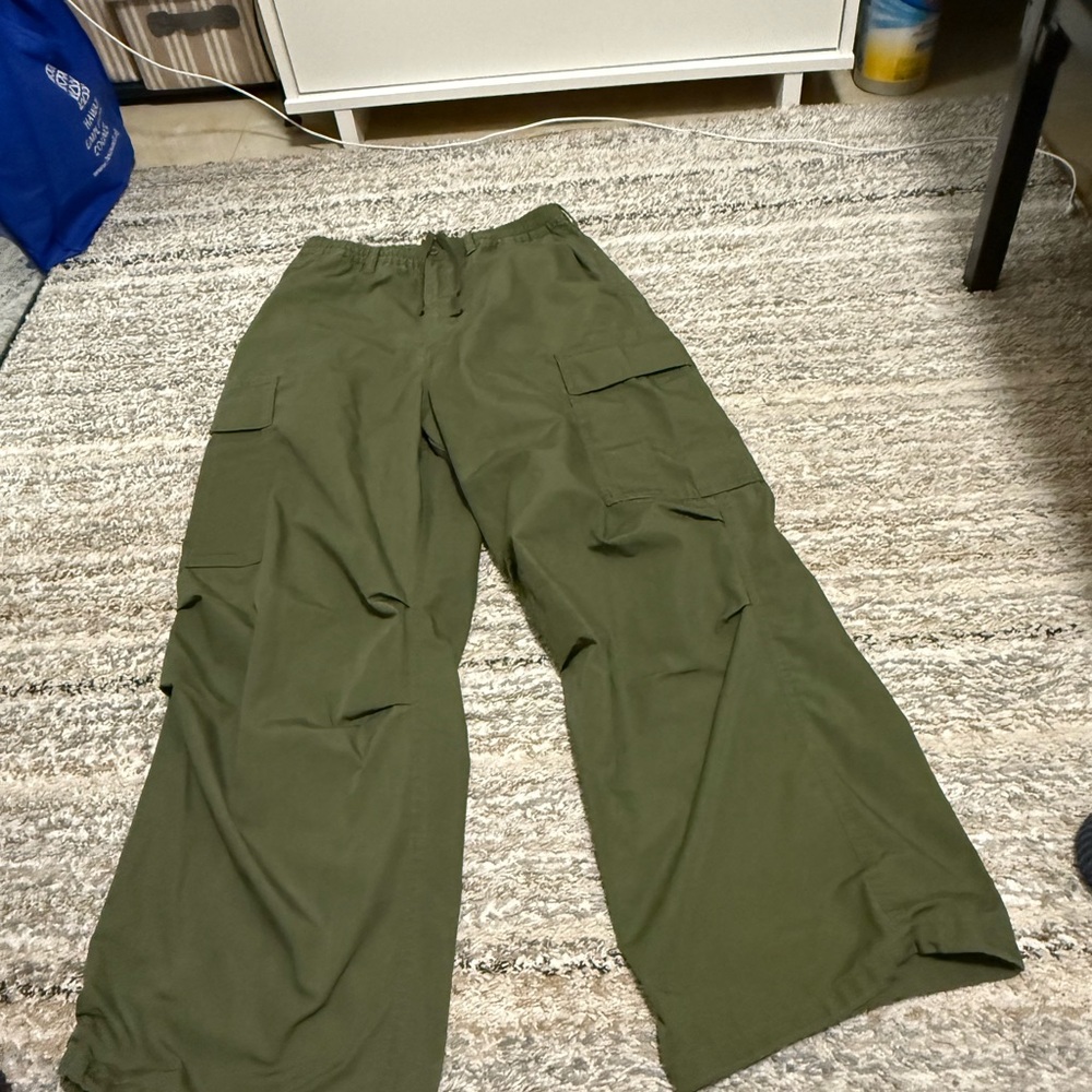 Olive Green Cargo Pants from GU
